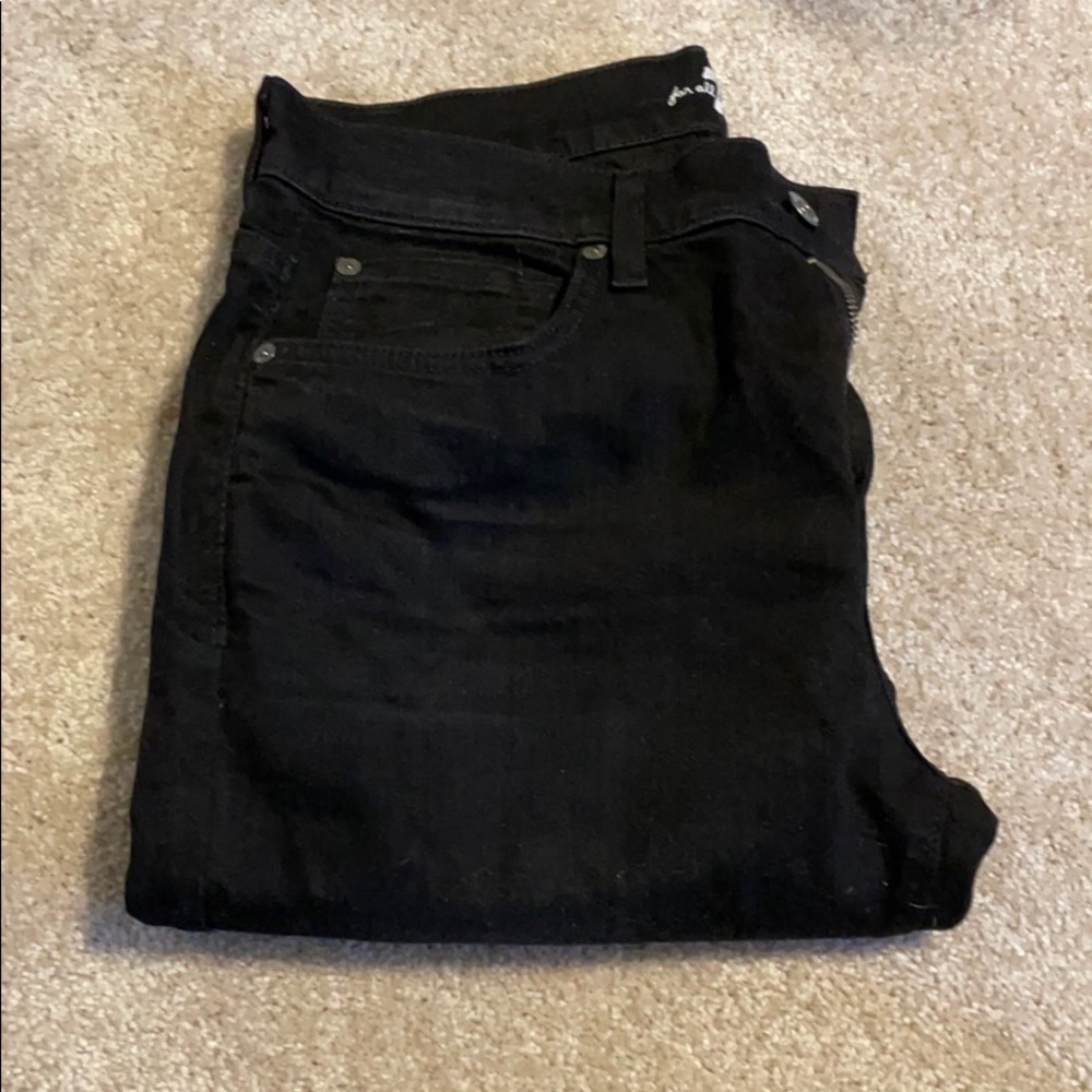 7 for All Black Jeans Size 31